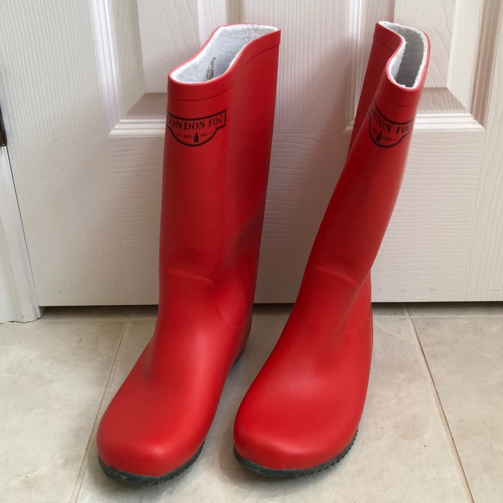 London Fog tall rain boots